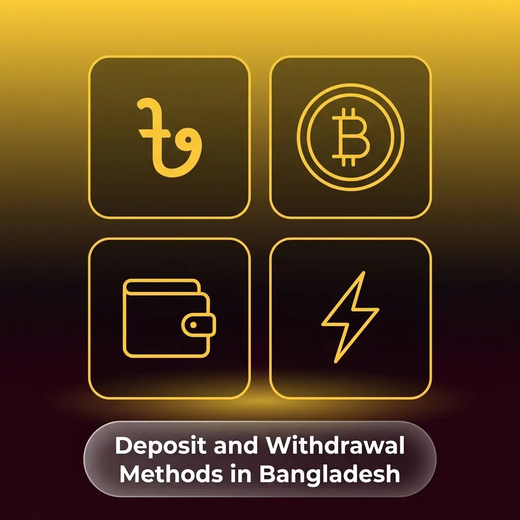 Deposit and withdrawal payment methods available in Bangladesh